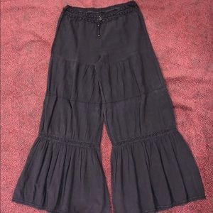 Anakona Pants - Peruvian cotton drawstring palazzo pants Anakona Pants - Peruvian cotton drawstring palazzo pants